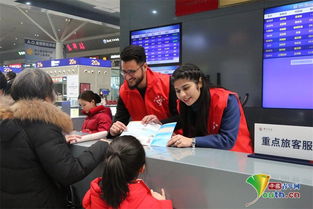 外國留學生春運“上崗”鄭州高鐵站 服務中學習，交流中成長